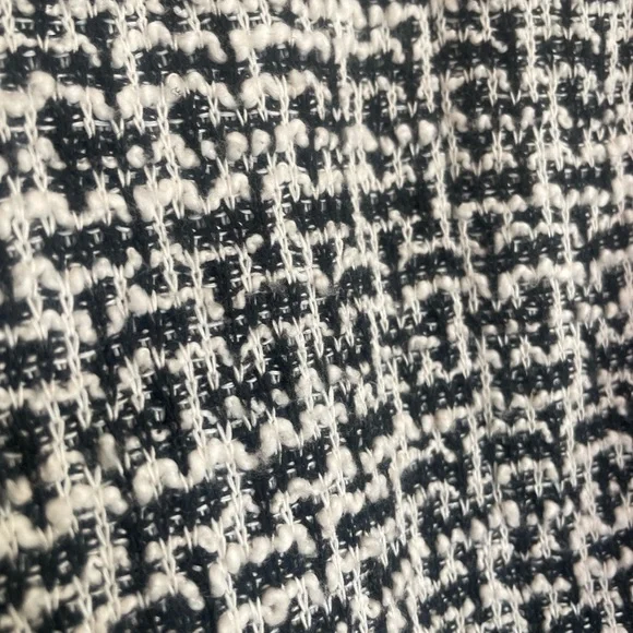 Max Studio Tweed Blazer In Black and White - Picture 3 of 10